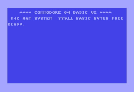 C64 Startbildschirm